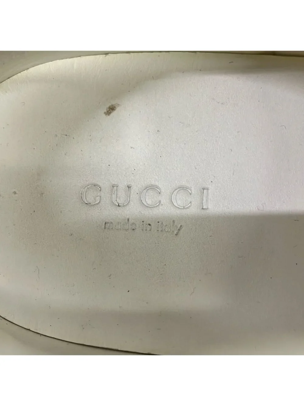 Gucci Sneakers 39 White Bordeaux Navy Studs Pearl Leather